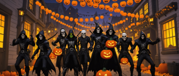 découvrez l'équipe des streamers dans aq3d alors qu'ils célèbrent la fin du conflit avec la toute nouvelle rue trick-or-treat de mogloween. ne manquez pas cet événement festif rempli de surprises et d'aventures !