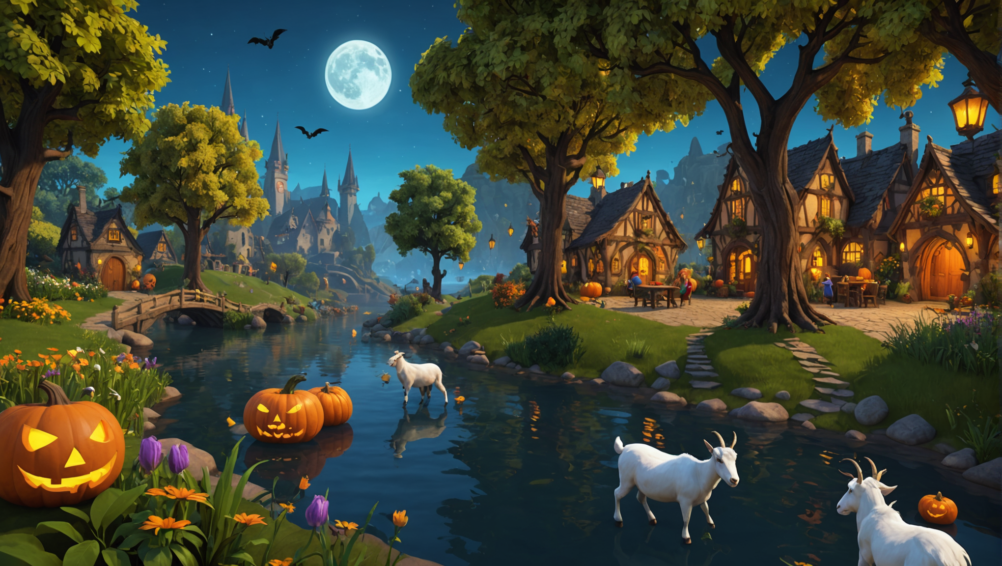 découvrez l'équipe fluviale dans aq3d, où gorses, licornes lunaires et autres festivités de mogloween vous attendent. plongez dans un univers féerique plein d'aventures et de surprises pour célébrer cette saison unique !