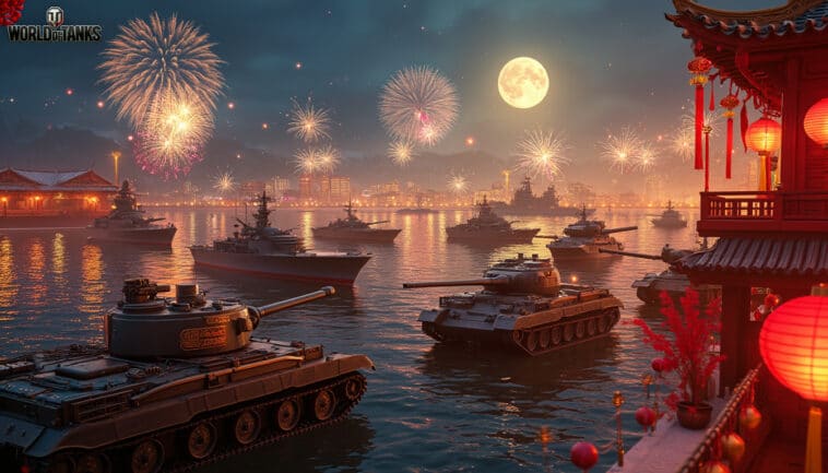 découvrez les événements captivants de world of tanks et warships à l'occasion du nouvel an lunaire ! participez à des défis exclusifs, gagnez des récompenses et plongez dans l'esprit de festivités tout en manœuvrant vos chars et navires. ne manquez pas cette célébration unique !